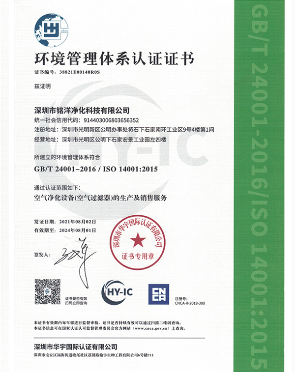 ISO9001環(huán)境管理體系